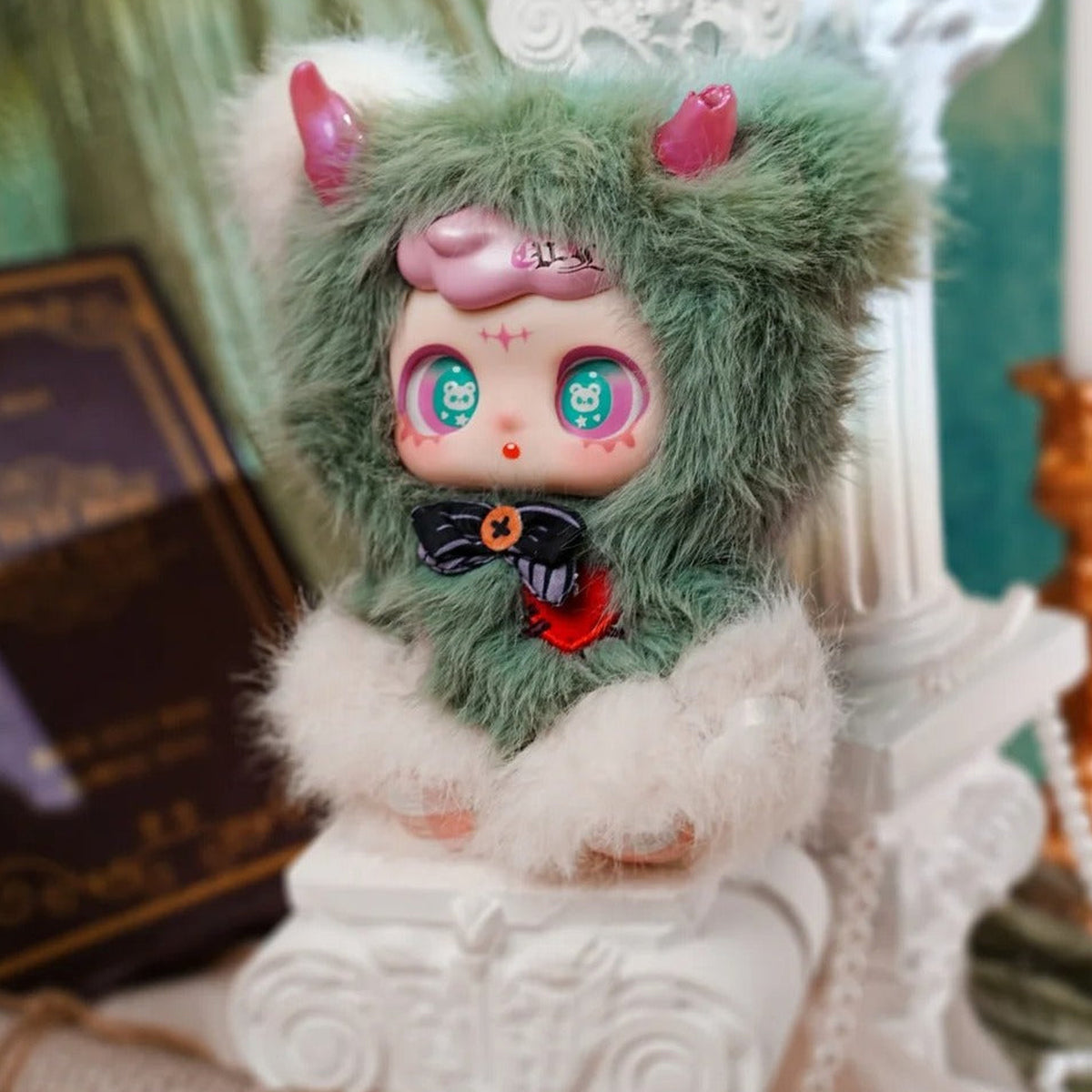 Feeco Spell Lost Series Plush Blind Box - Green outfit design example; random design not guaranteed