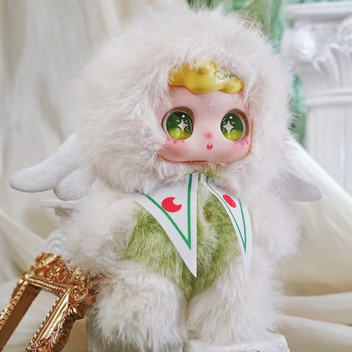 Feeco Spell Lost Series Plush Blind Box - White and green design example; random design not guaranteed