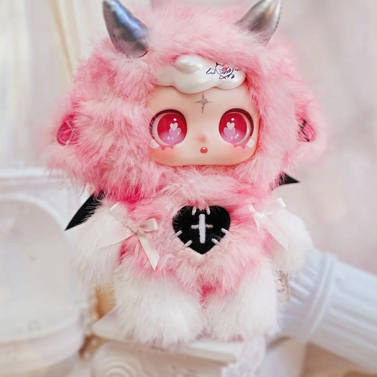 Feeco Spell Lost Series Plush Blind Box - Pink outfit design example; random design not guaranteed