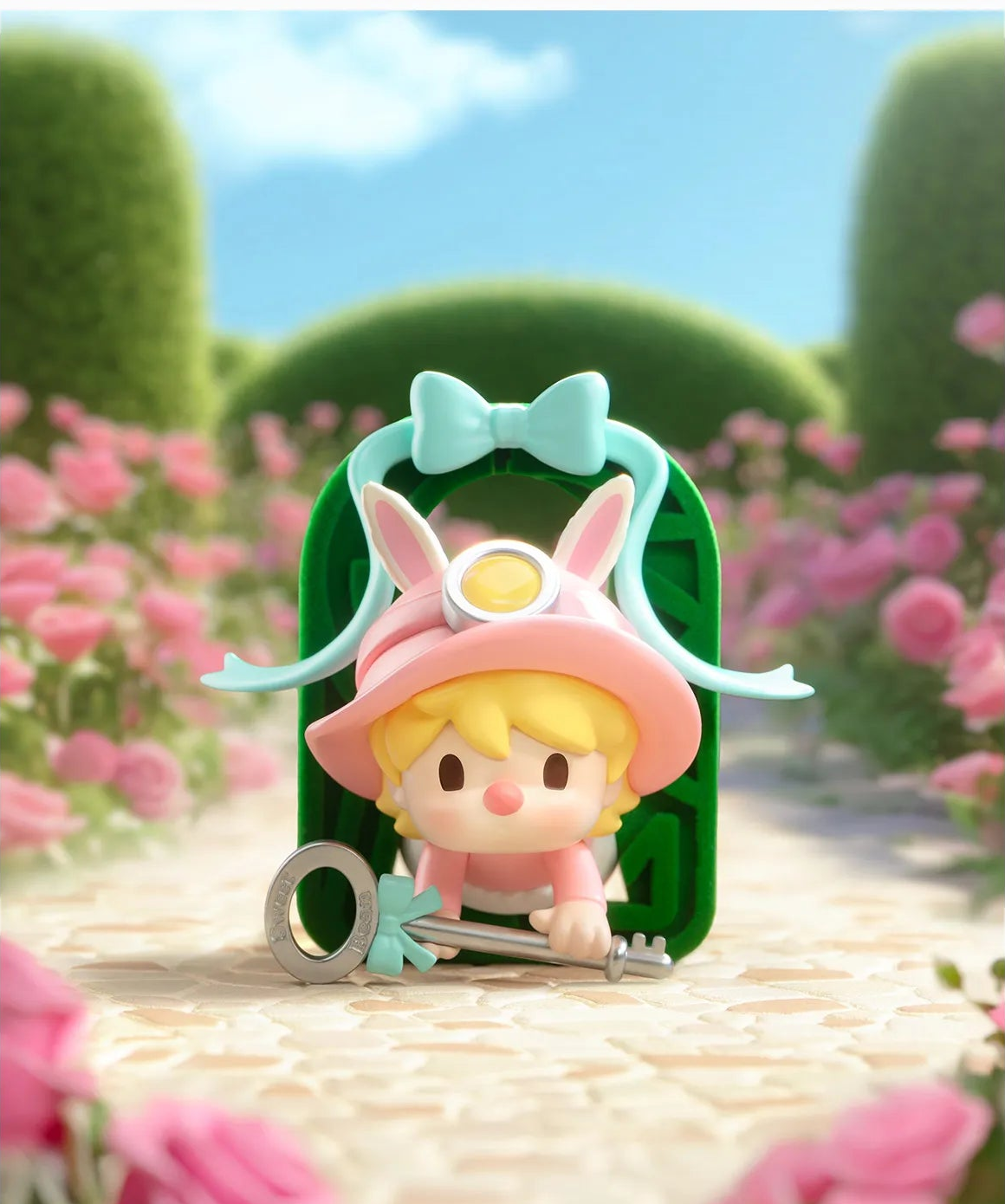 Finding MOKOKO blind box series - Found It! design example inside a green gate