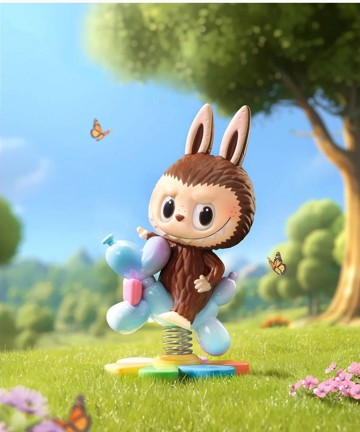 Finding MOKOKO blind box series - Over There! design example riding an animal-shaped spring seat