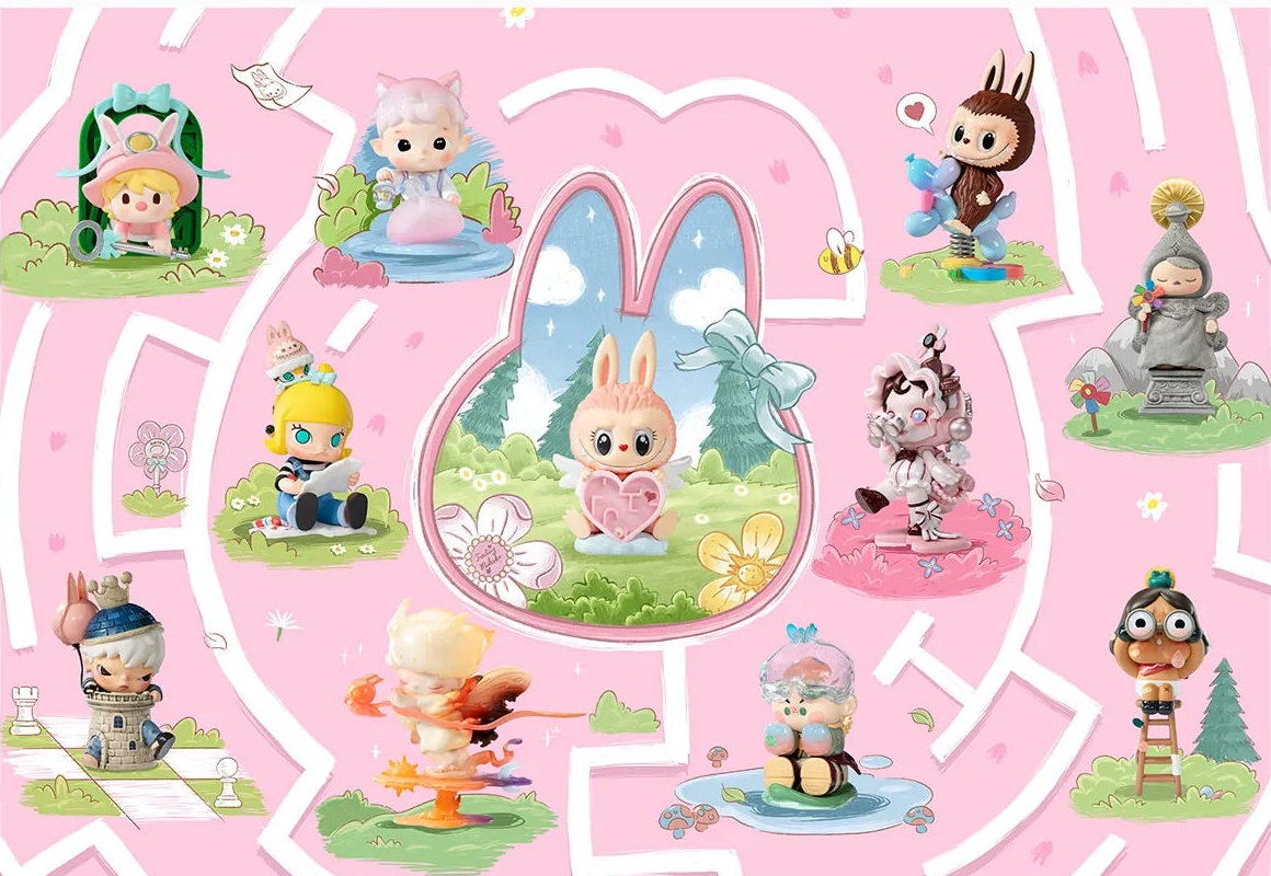 Finding MOKOKO blind box series - series lineup illustration showing possible designs; not one blind box's contents