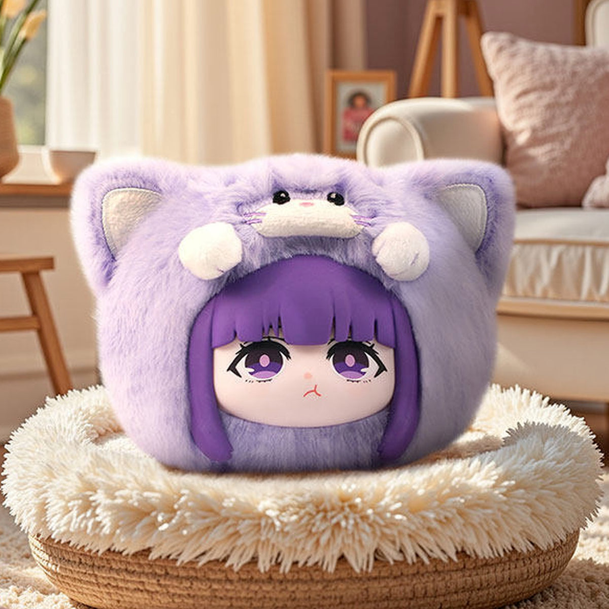 Frieren: Beyond Journey's End The Animal Party Series Plush Blind Box - Purple animal design example; random design not guaranteed