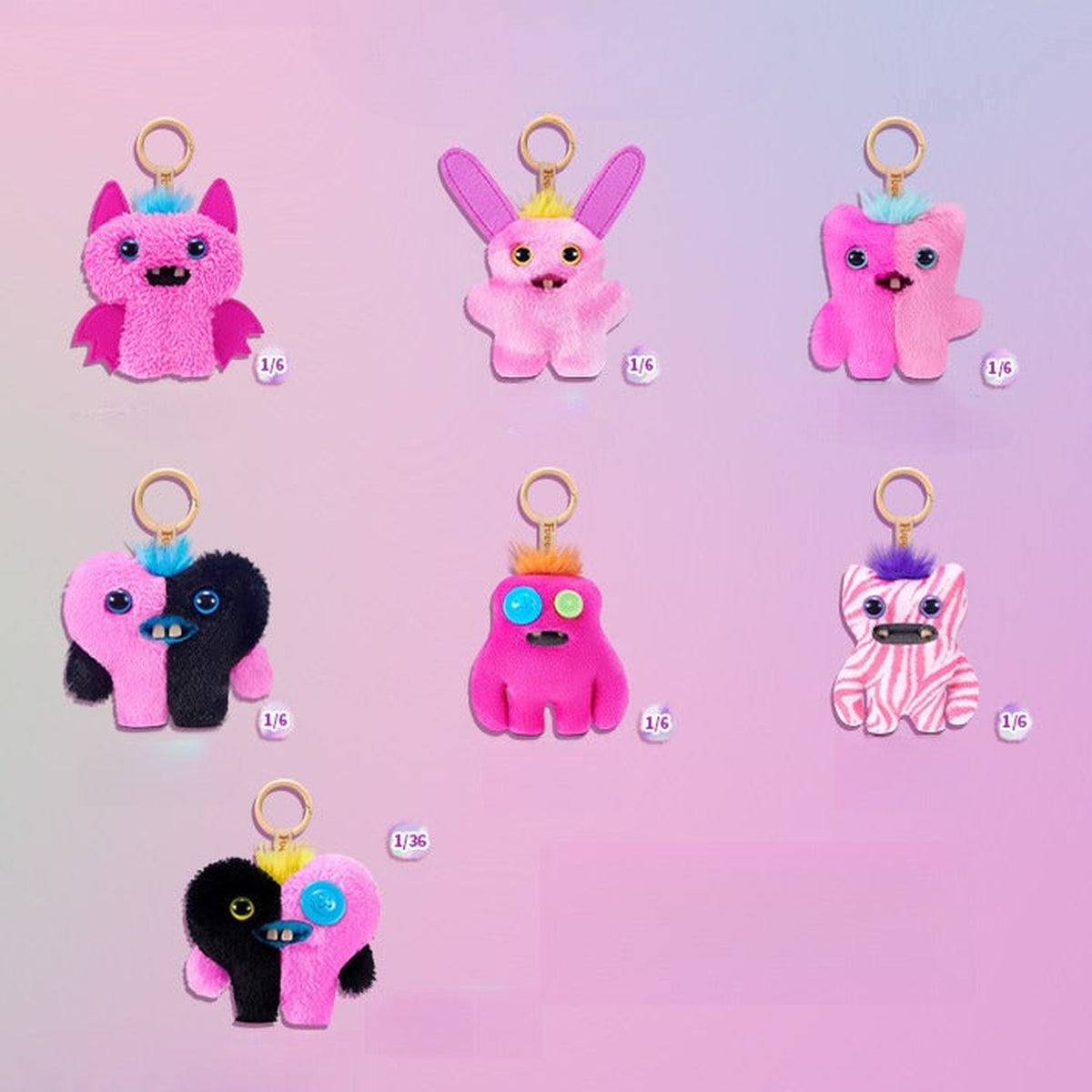 Fuggler Baby Pinkles Series Plush Blind Box - Series design lineup; random design not guaranteed