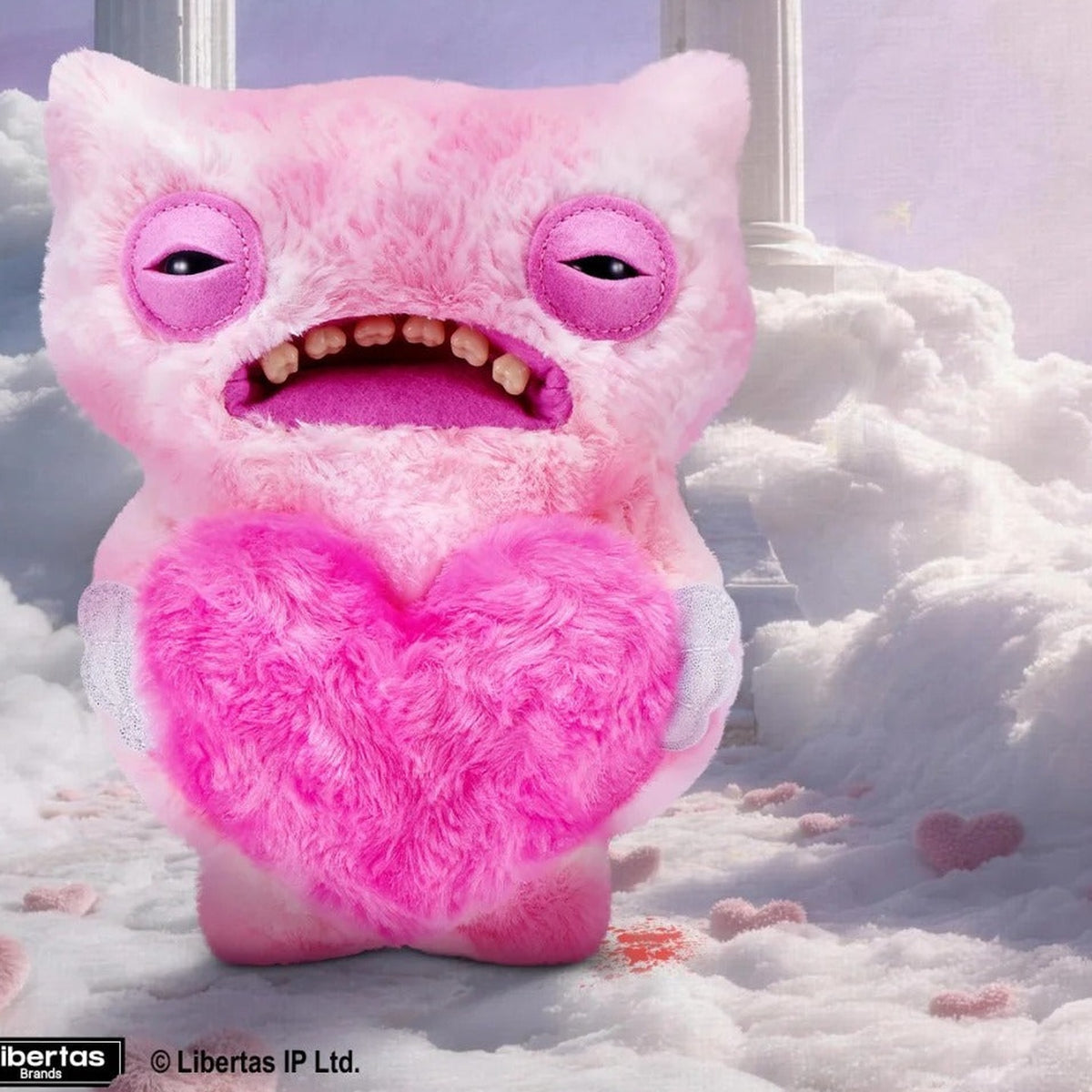 FUGG LOVE Wide Eyes Weirdo — pink plush and heart detail