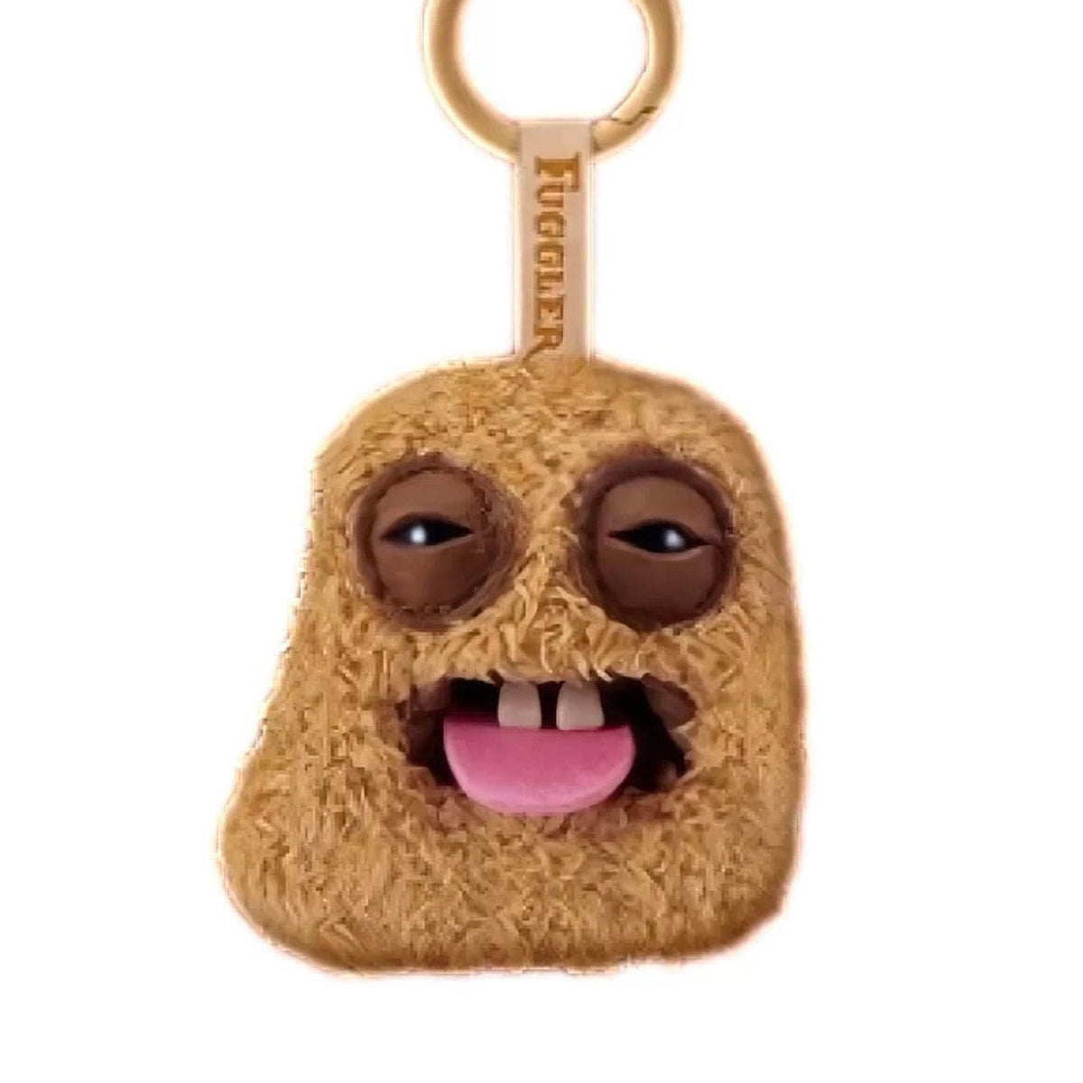FUGGLER Fugg Nuggets Series Plush Pendant Blind Box - Complete tongue-out plush pendant example with keyring; random design not guaranteed