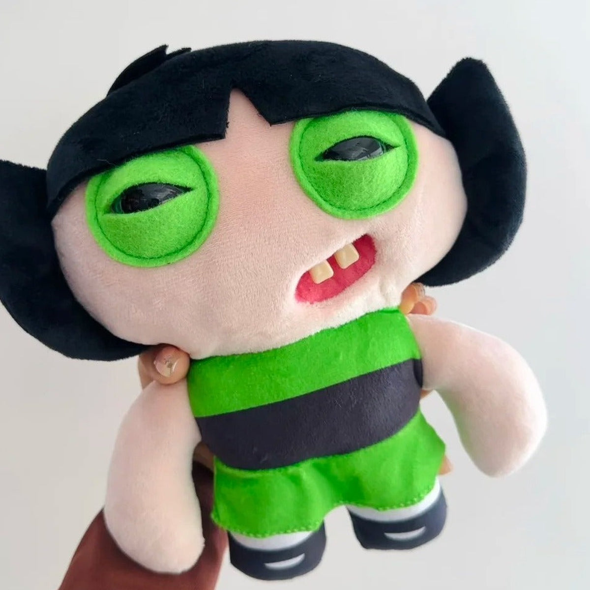 Fuggler Powerpuff Girls Series Plush Toy - Buttercup option plush detail; illustrative series image, contents depend on selected purchase option