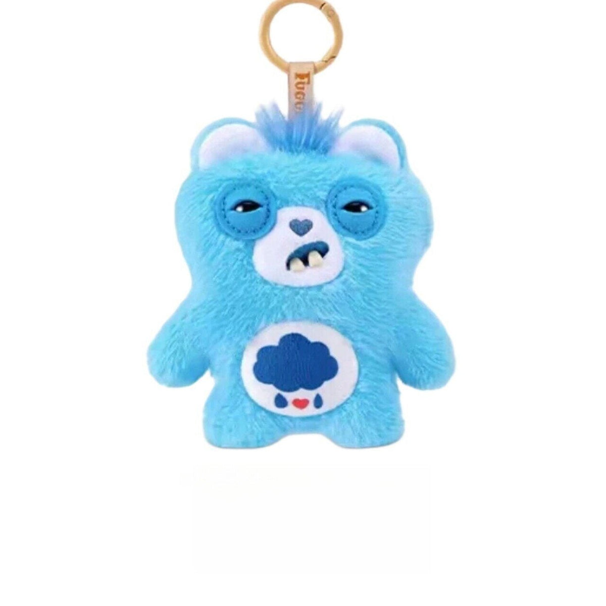 Fuggler x Care Bears Series Plush Pendant Blind Box - Complete blue Care Bears collaboration plush pendant body example; random design not guaranteed