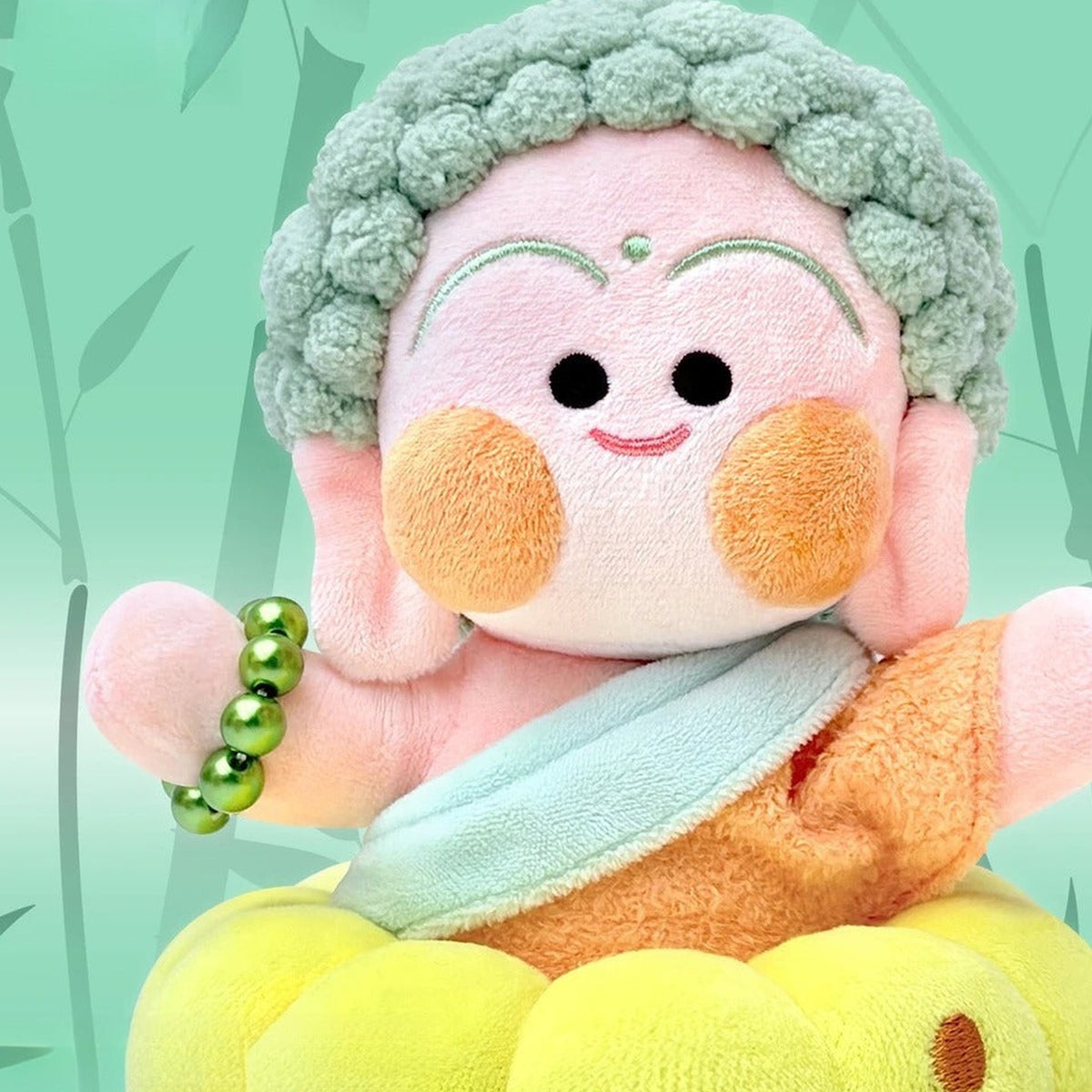 FUN RECORD Bless Partner green haired plush detail; possible series design, not confirmed random-box contents