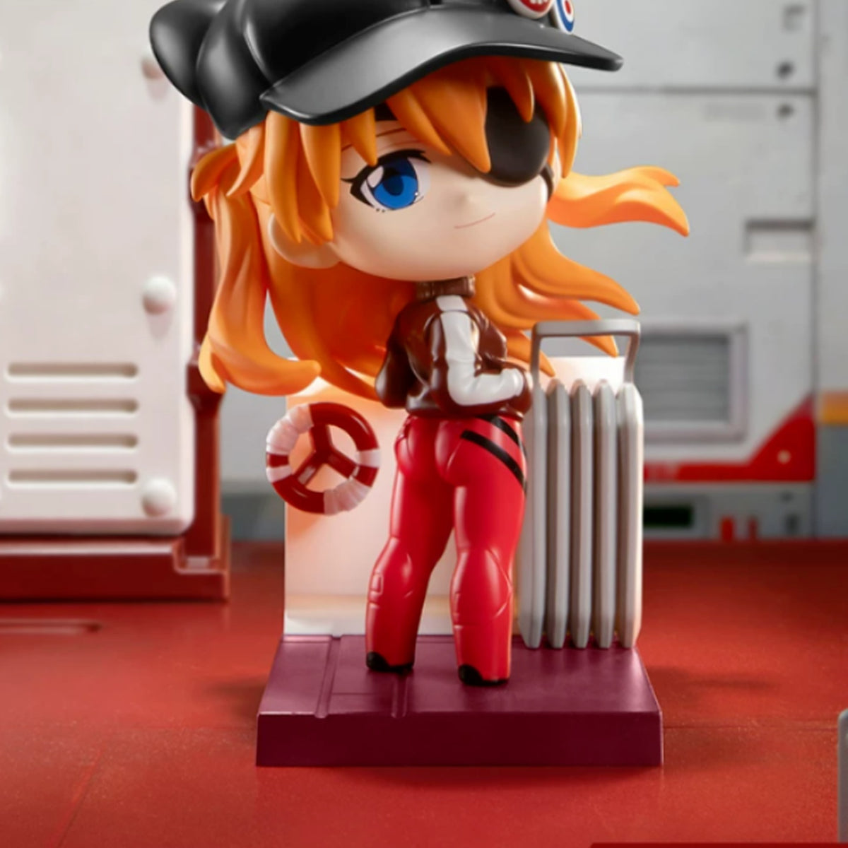 Orange-haired character figure detail; upper hat cropped