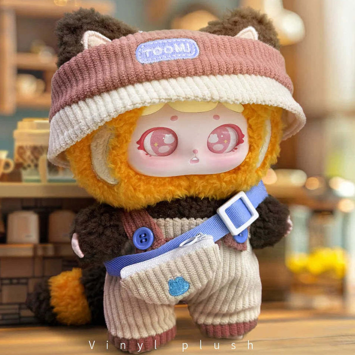 FUNNY BUNNY-Toomi Cute Party Series Vinyl Plush Dolls, Blind Box - Brown hat complete plush example; random design not guaranteed