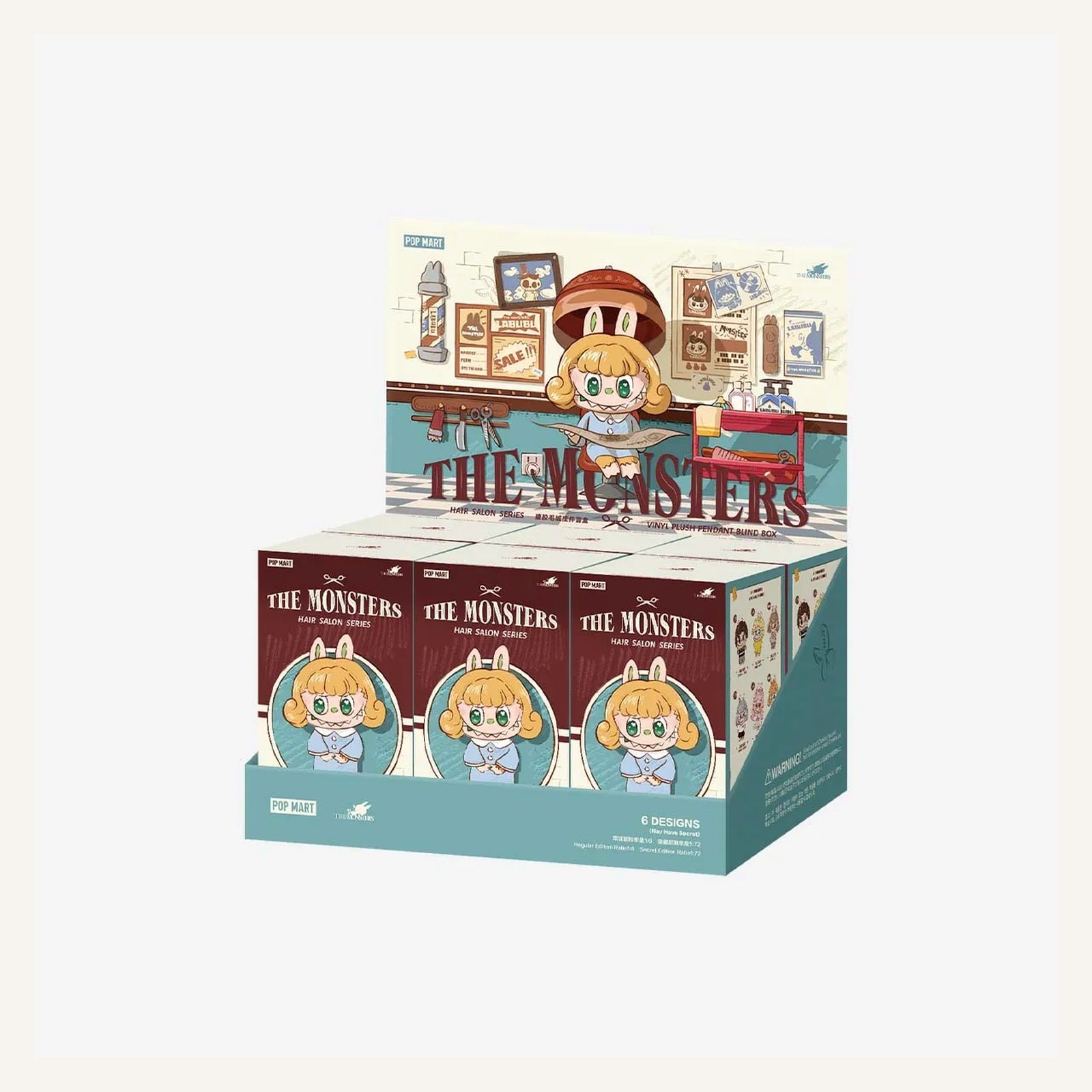 THE MONSTERS Hair Salon Series - Vinyl Plush Pendant Blind Box | SEALED_FULL_SET | PM-7890-HAIR-SALON-VINYL-PLUSH-PENDANT-G03 | sha256:854d5f607194