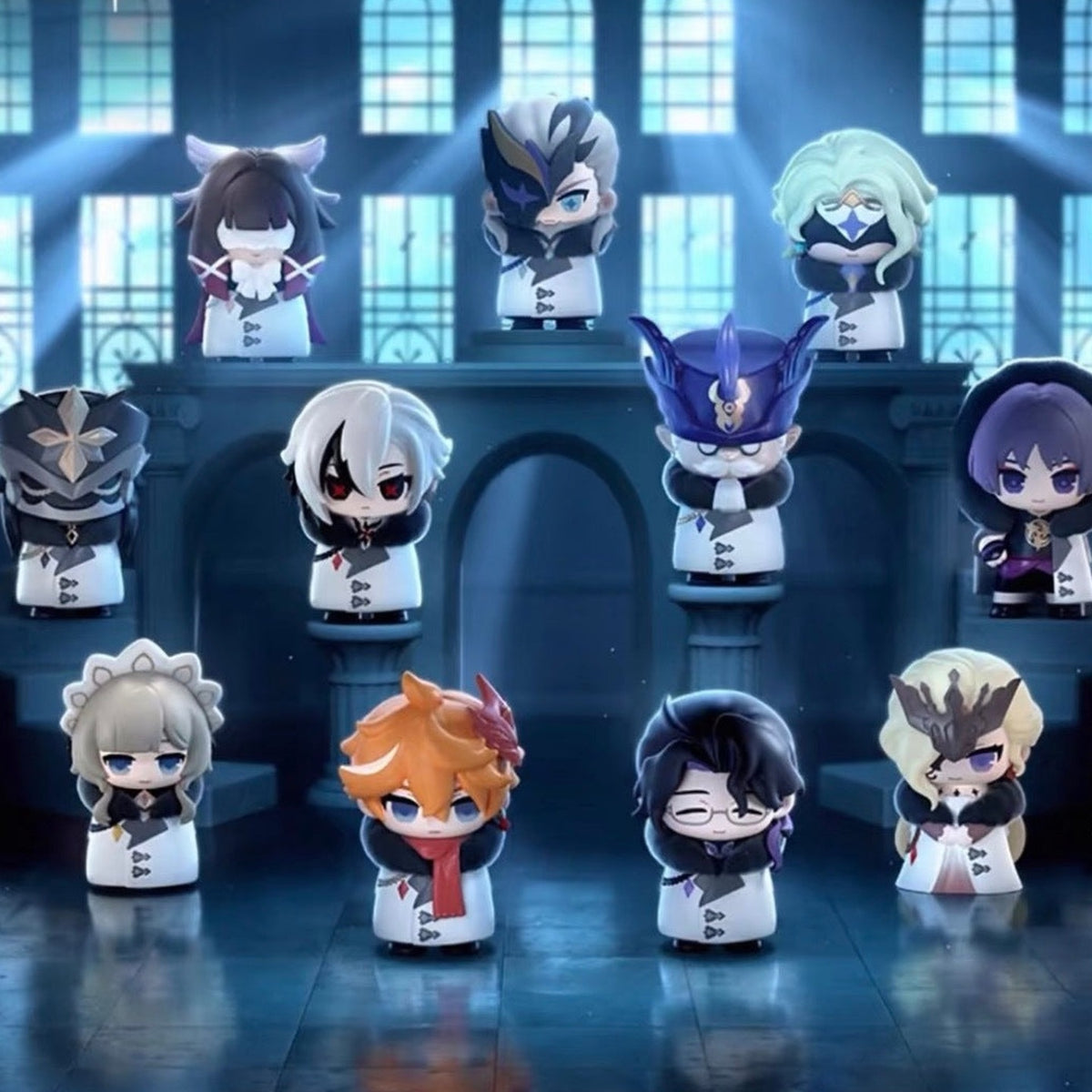 Genshin Impact Fatui Harbingers Series Figure Blind Box - Series design overview; random design not guaranteed
