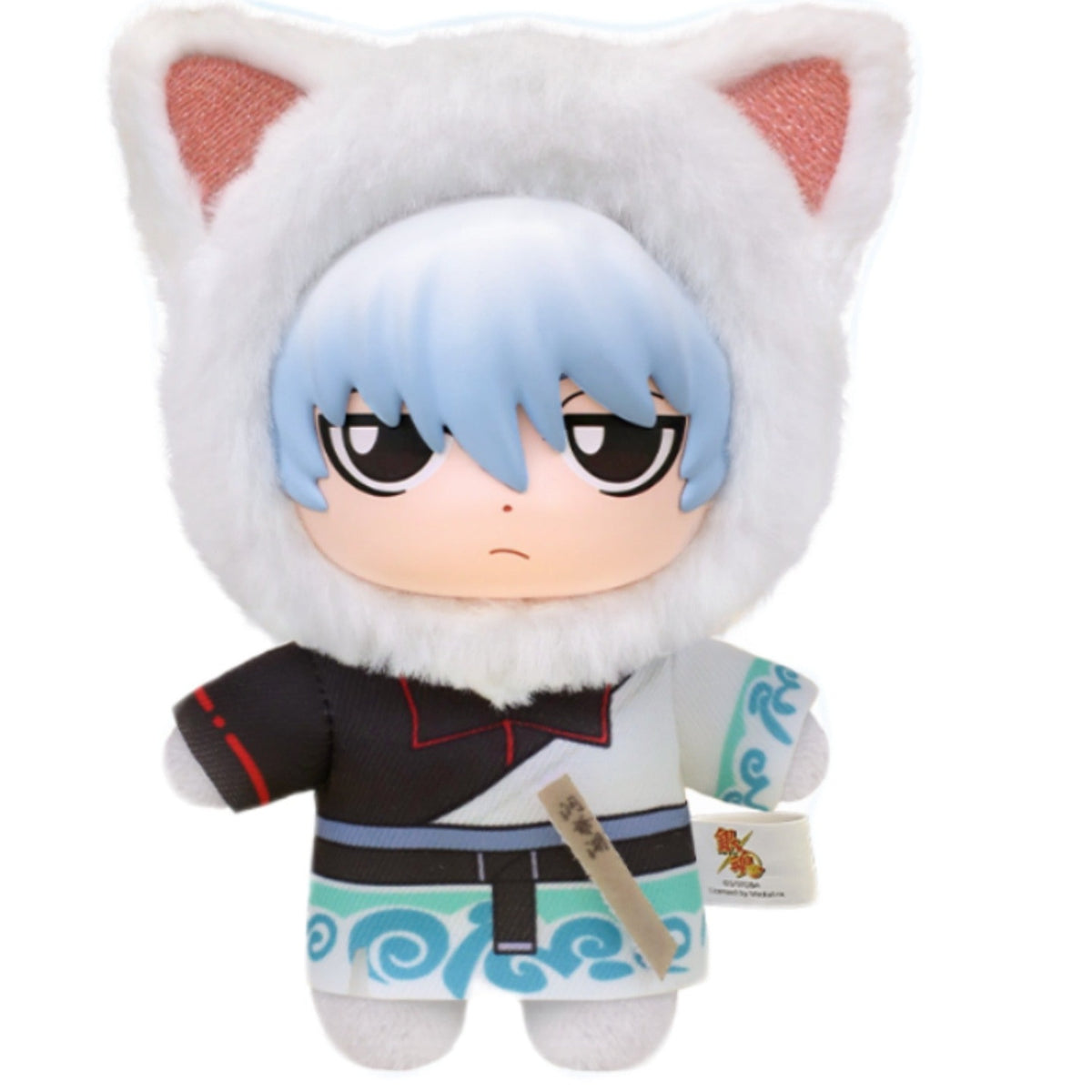 Gintama Beast House Series Plush Blind Box - White cat-hood design example; random design not guaranteed