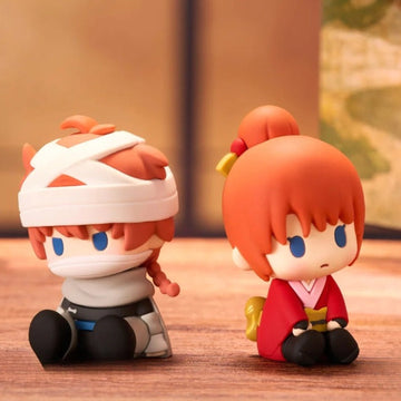 Gintama POTEPOTTE-R V2 Series Figure Blind Box - Complete Gintama seated figure pair examples; random design not guaranteed