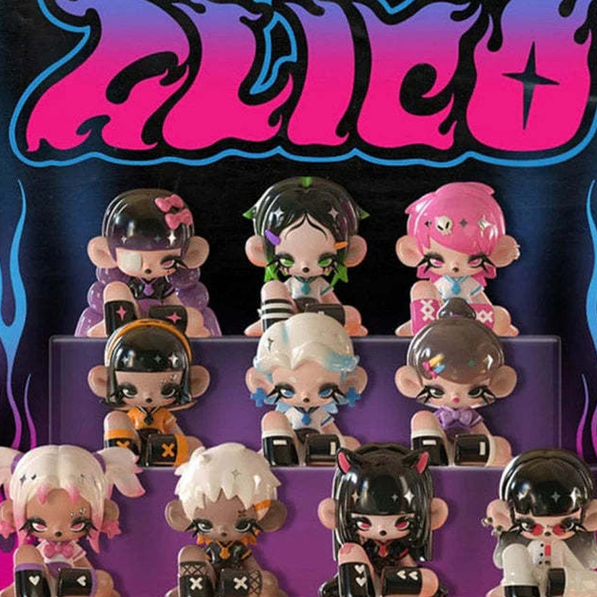 GLICO High School Series Figures, Blind Box - GLICO series comparison with lower row cropped; random design not guaranteed