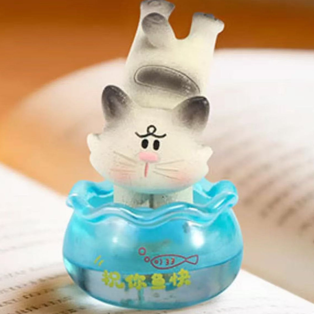 Go All Out Upside Down Animal Figure Blind Box - Upside-down cat figure detail with upper rear feet cropped; random design not guaranteed