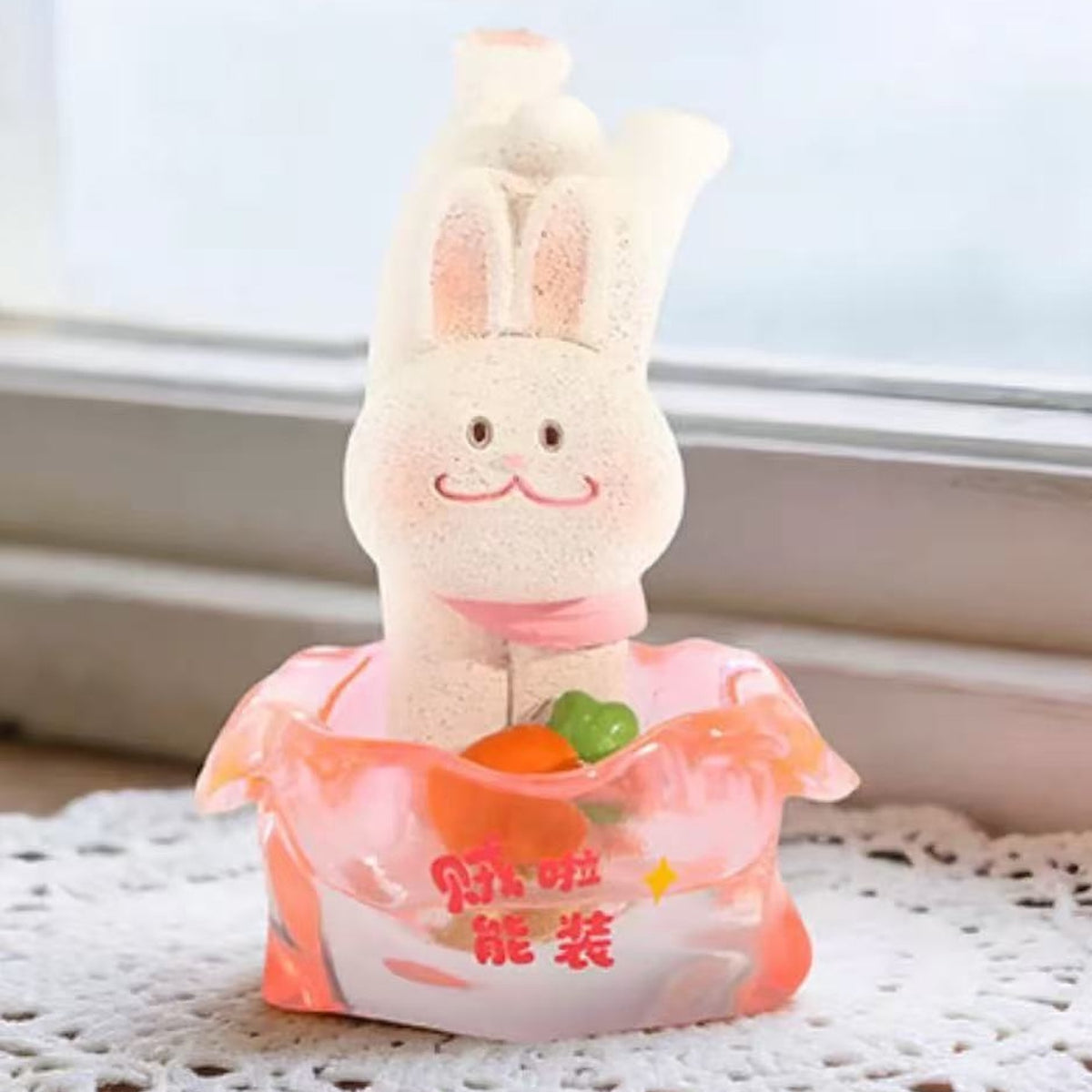 Go All Out Upside Down Animal Figure Blind Box - Upside-down rabbit figure detail with upper rear feet cropped; random design not guaranteed
