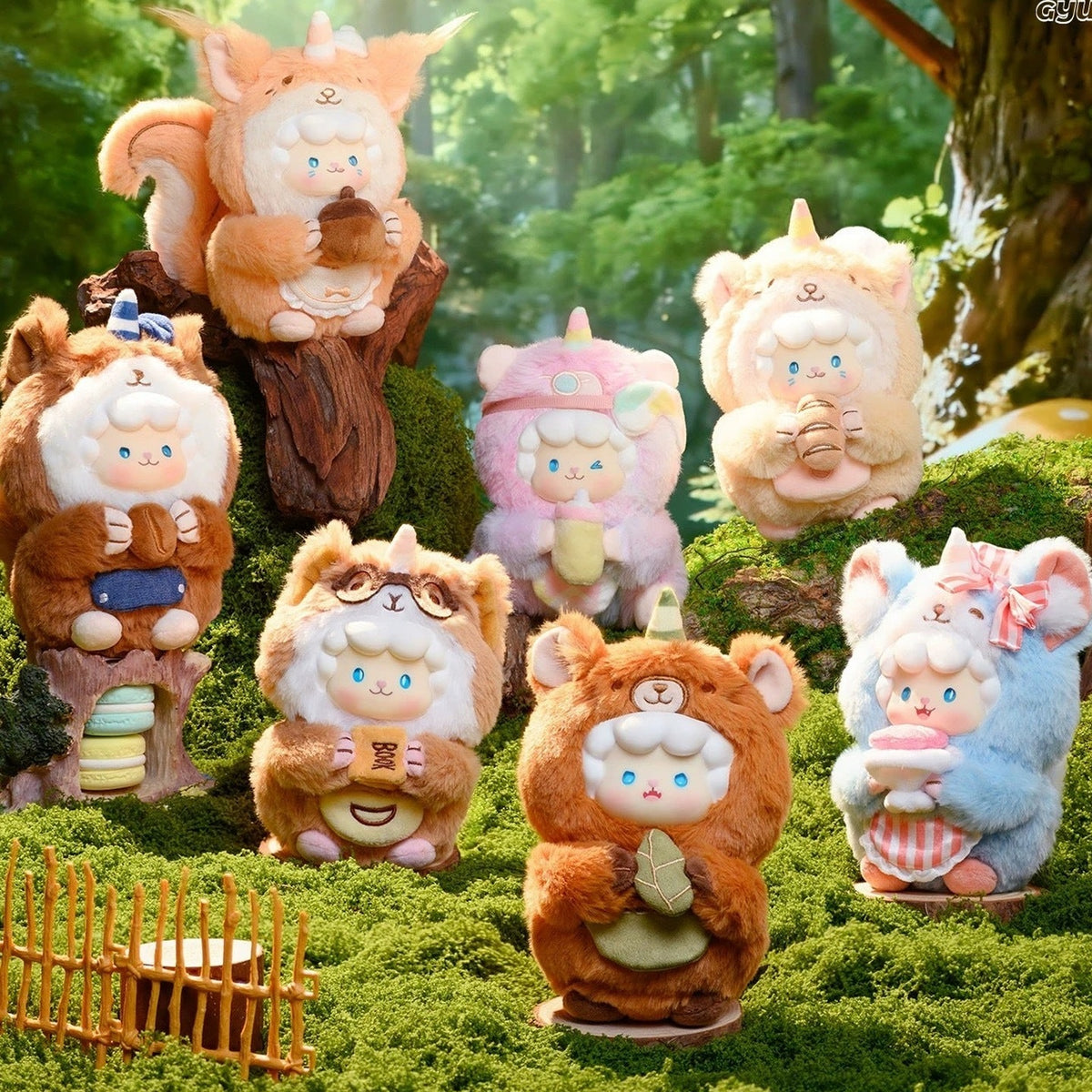 Gyun Rodent Friends Series Vinyl Plush Blind Box - Series design overview; random design not guaranteed