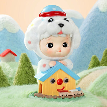 Hacipupu Fluffy Puppy Figure, Hanging Card — G1 | KikiBuddies