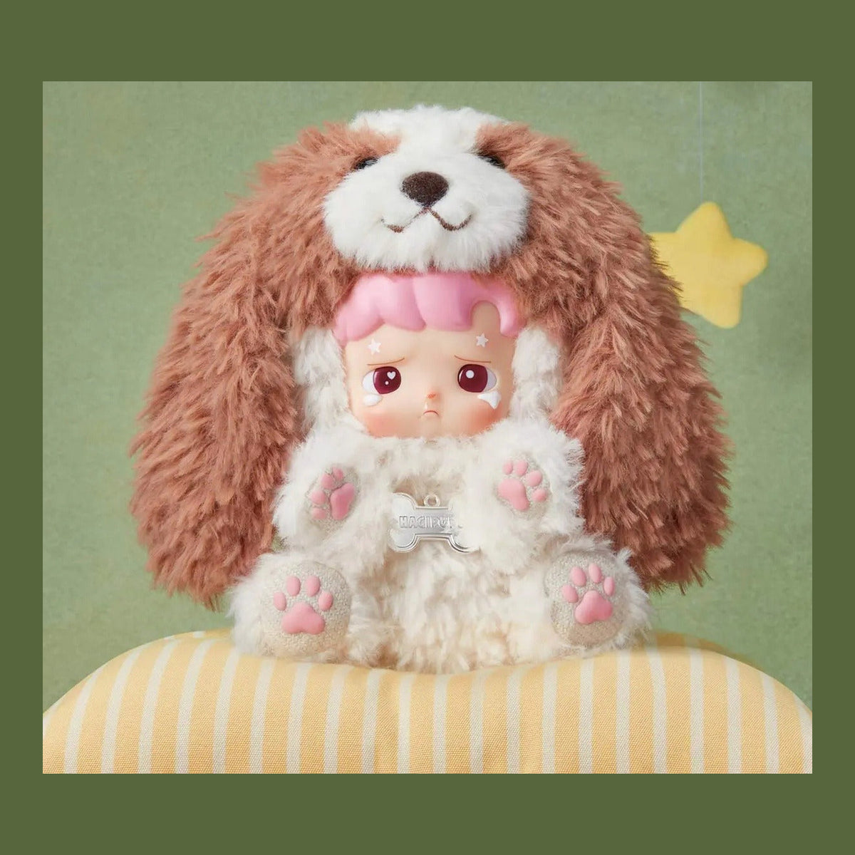 Soft Pouting — HACIPUPU Take Me Home plush pendant, source scene