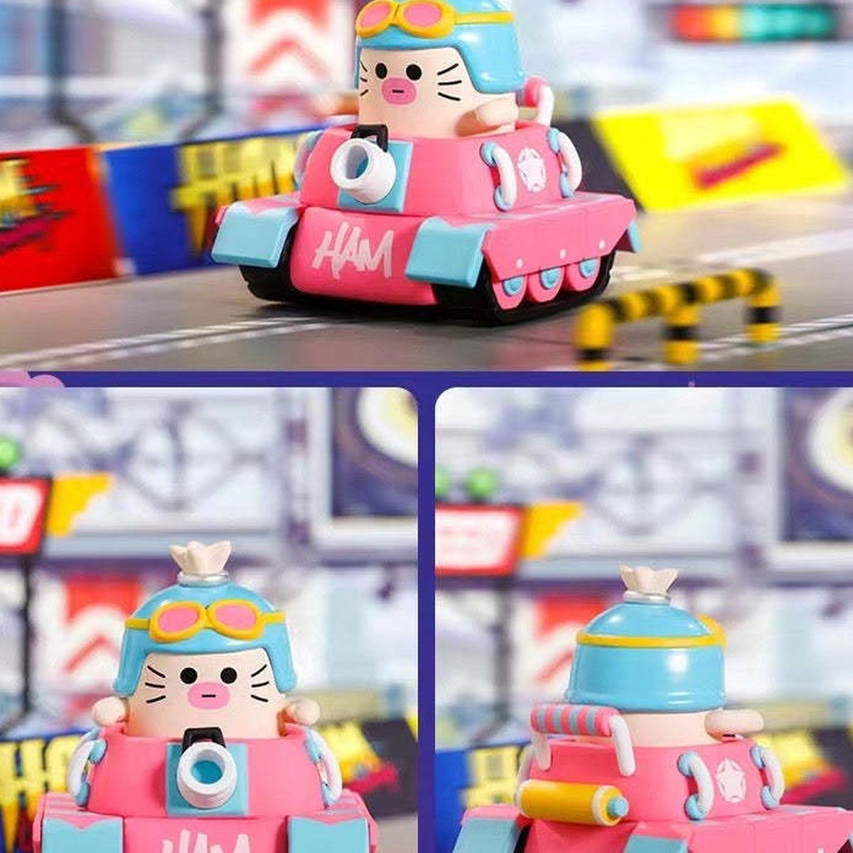 Ham Naughty Champion Series Blind Box - Tank figure front and rear details; random design not guaranteed