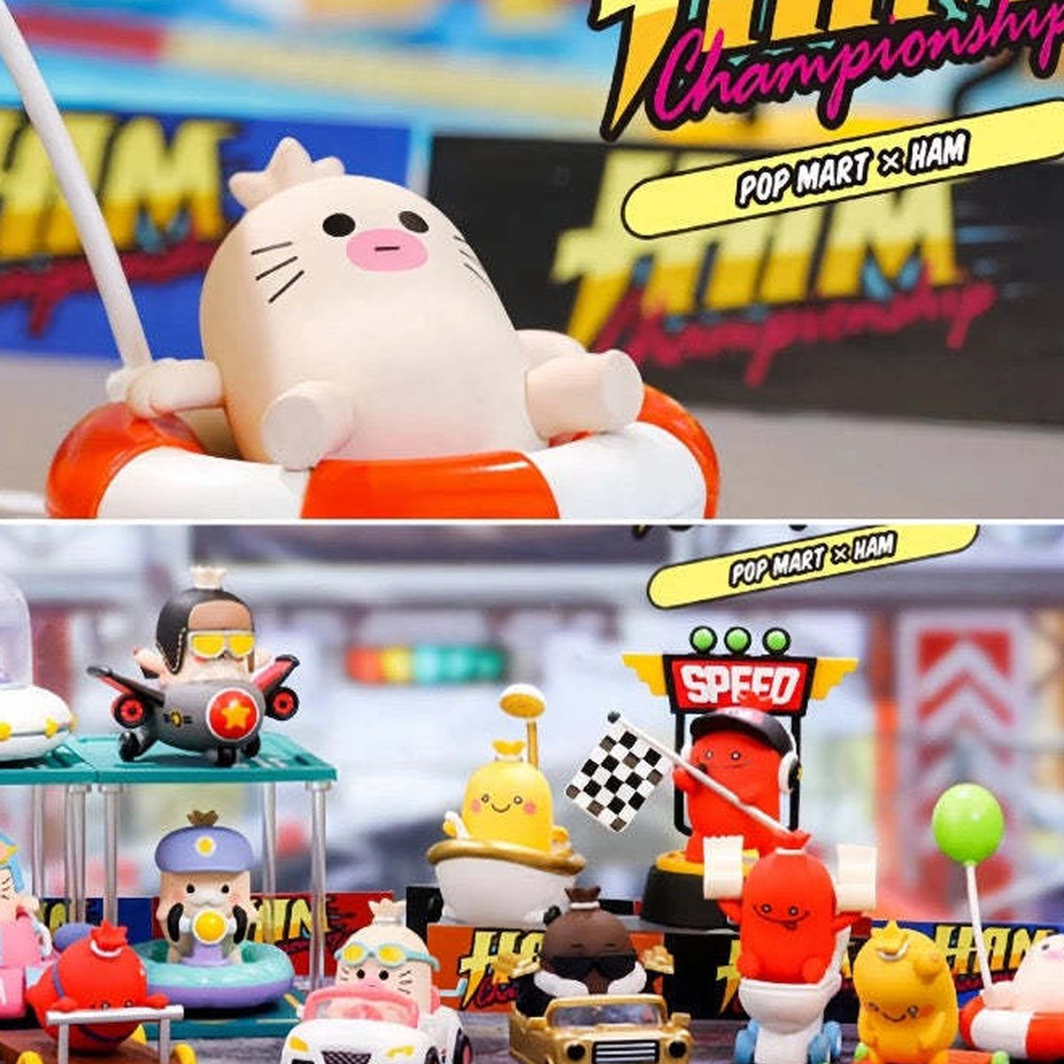 Ham Naughty Champion Series Blind Box - Swimming figure detail and series overview; random design not guaranteed