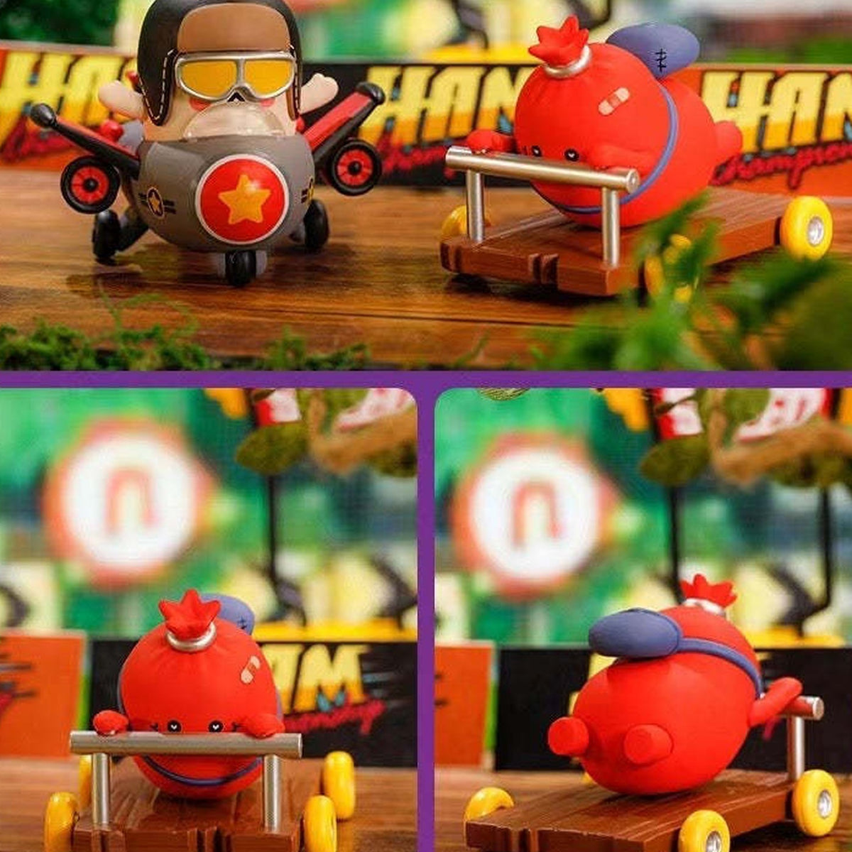Ham Naughty Champion Series Blind Box - Plane and cart complete figure examples; random design not guaranteed