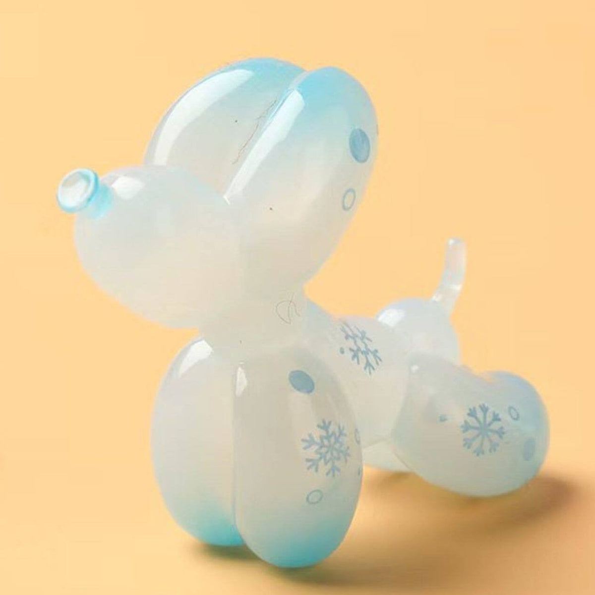 Happy Balloon Dog V2 Series Mini Bean Blind Box - Complete balloon-dog mini figure example; display props not included; random design not guaranteed