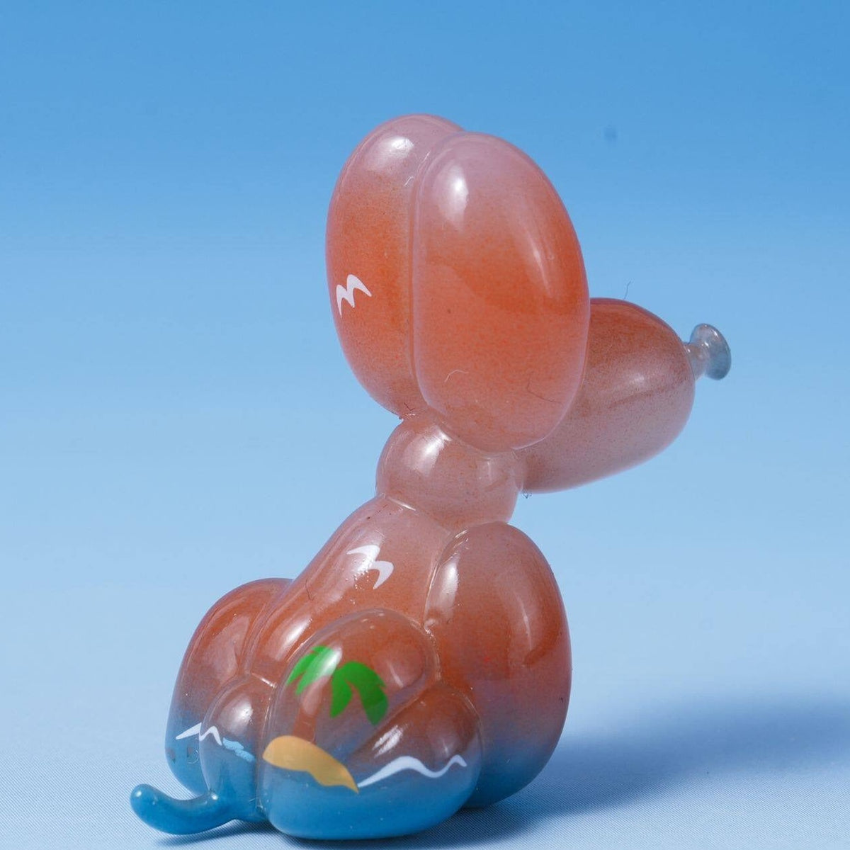 Happy Balloon Dog V2 Series Mini Bean Blind Box - Complete seated balloon-dog mini figure example; random design not guaranteed