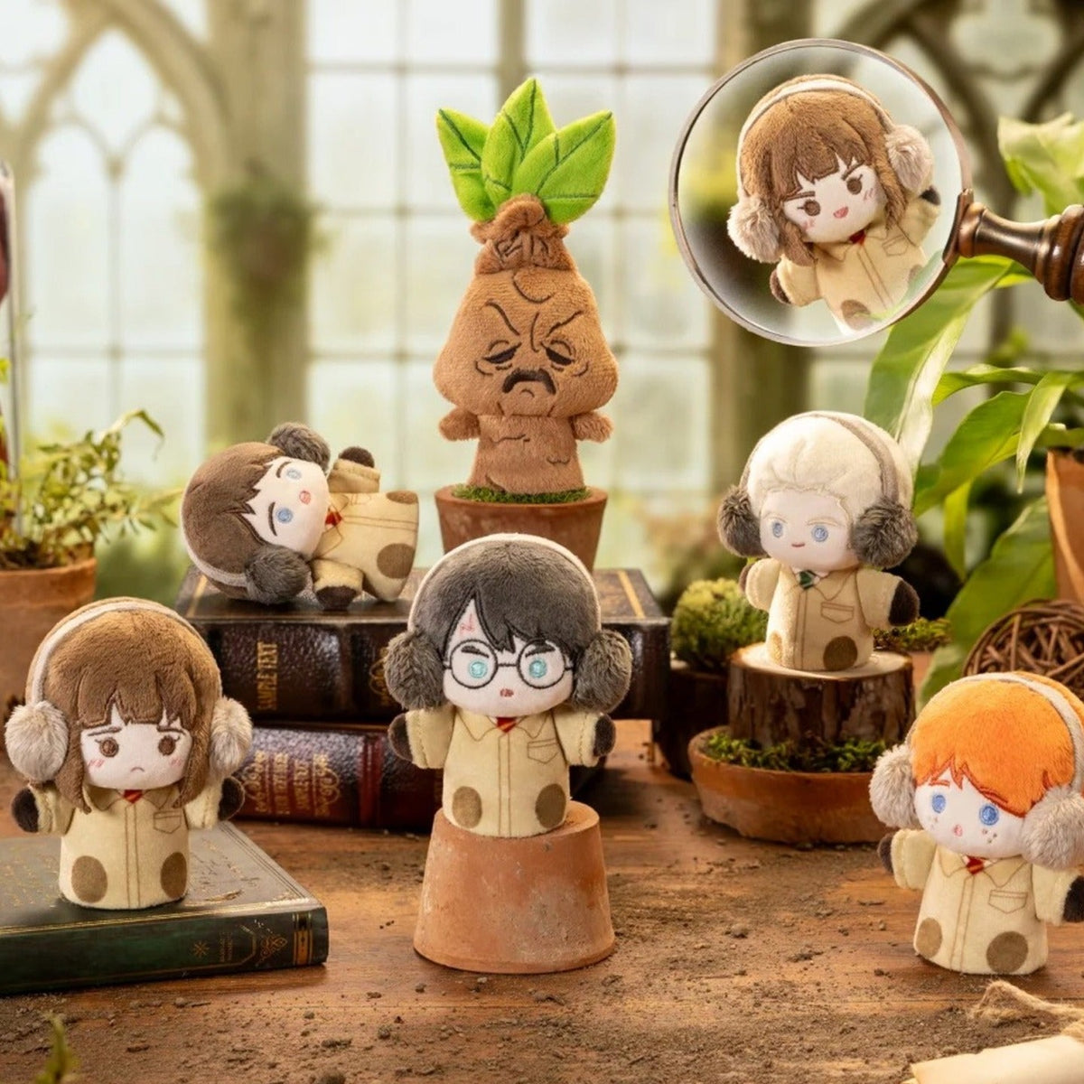 Harry Potter Herbology Class - series display scene; lineup is not the contents of one box