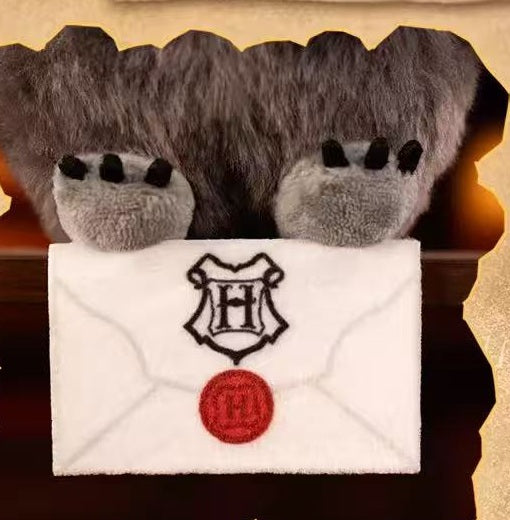 Harry Potter Owl Plush Pendant blind box series - owl feet and embroidered Hogwarts letter detail