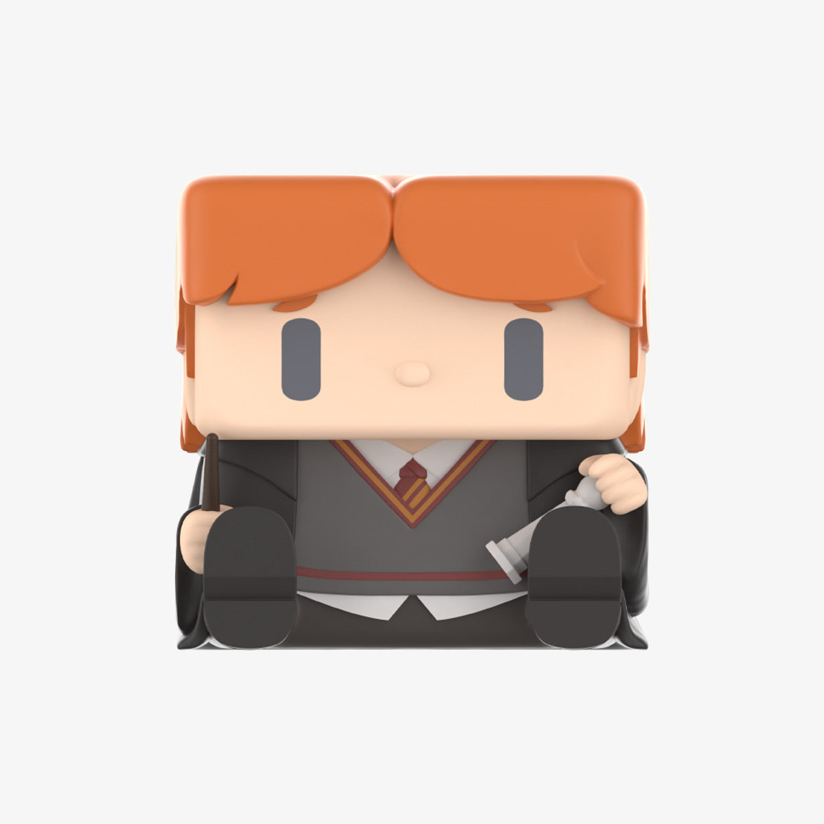 POP CUBE-2 orange-haired school-uniform figure on a plain background; possible random design