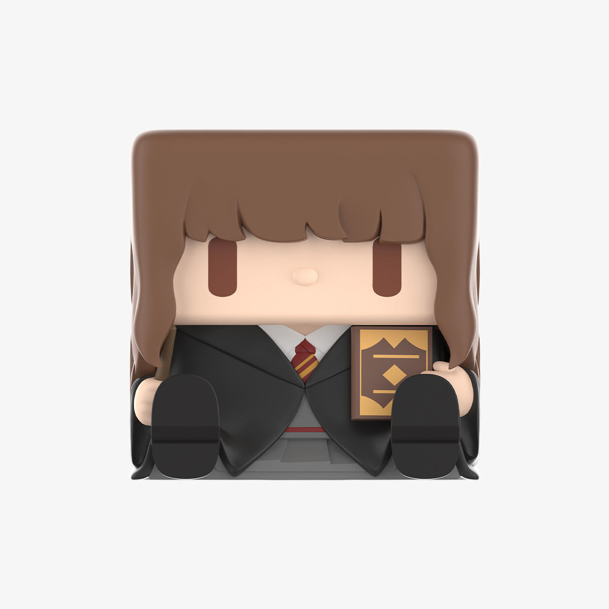 POP CUBE-3 brown-haired school-uniform figure on a plain background; possible random design