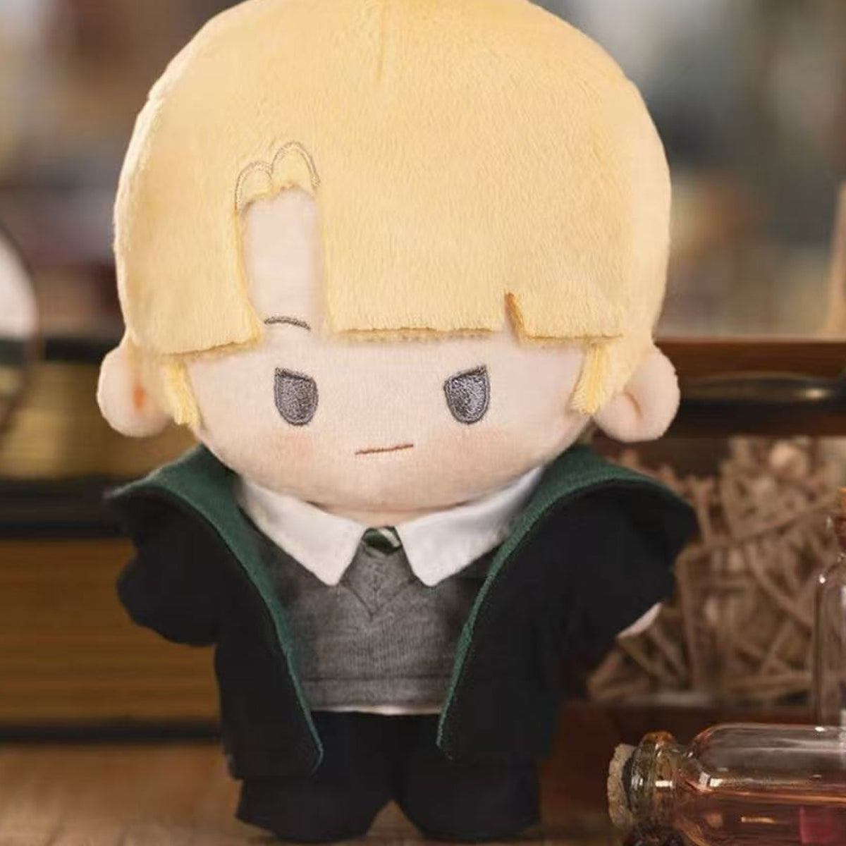 Harry Potter Wizarding Academy Series Plush Pendant Blind Box - Blond plush pendant detail with upper head cropped; random design not guaranteed