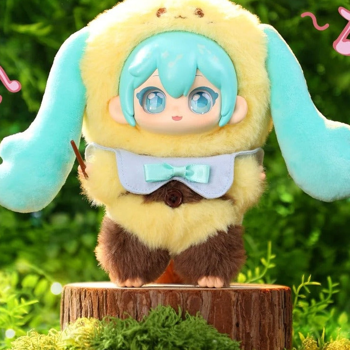 Hatsune Miku Forest Concert Series Plush Blind Box - Yellow costume plush doll detail with upper hood and outer hair cropped; random design not guaranteed