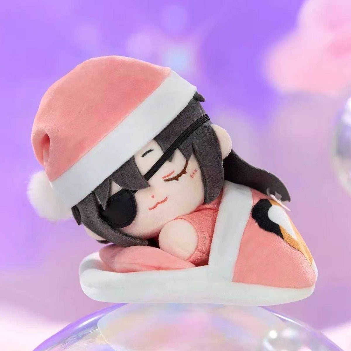 Heaven Official Blessing Fluffy Sweet Dream Series Plush Pendant Blind Box - Complete sleeping pink-wrapped plush pendant example; display props not included; random design not guaranteed