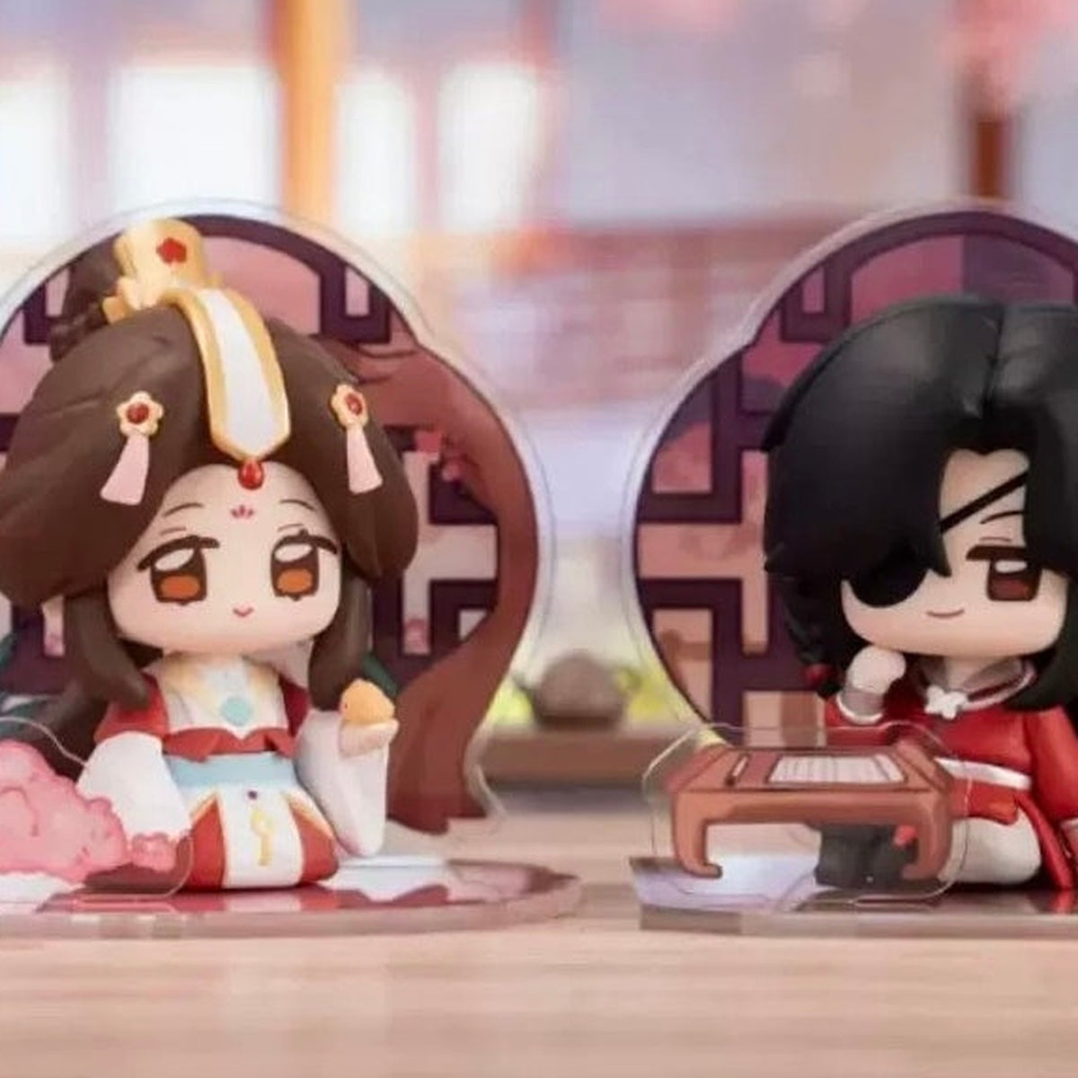Heaven Official's Blessing Campus Scenery Series Figure Blind Box - Seated design comparison; random design not guaranteed