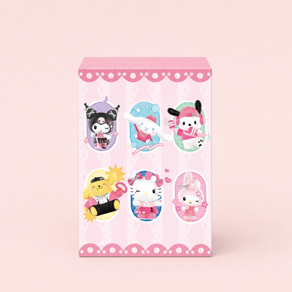 HELLO KITTY AND FRIENDS Pink Party Series Figures random single blind-box package