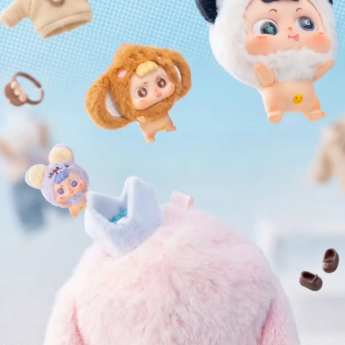 Heyme Childlike Wonder Series Plush Pendant Blind Box - Animal-hood design comparison; random design not guaranteed
