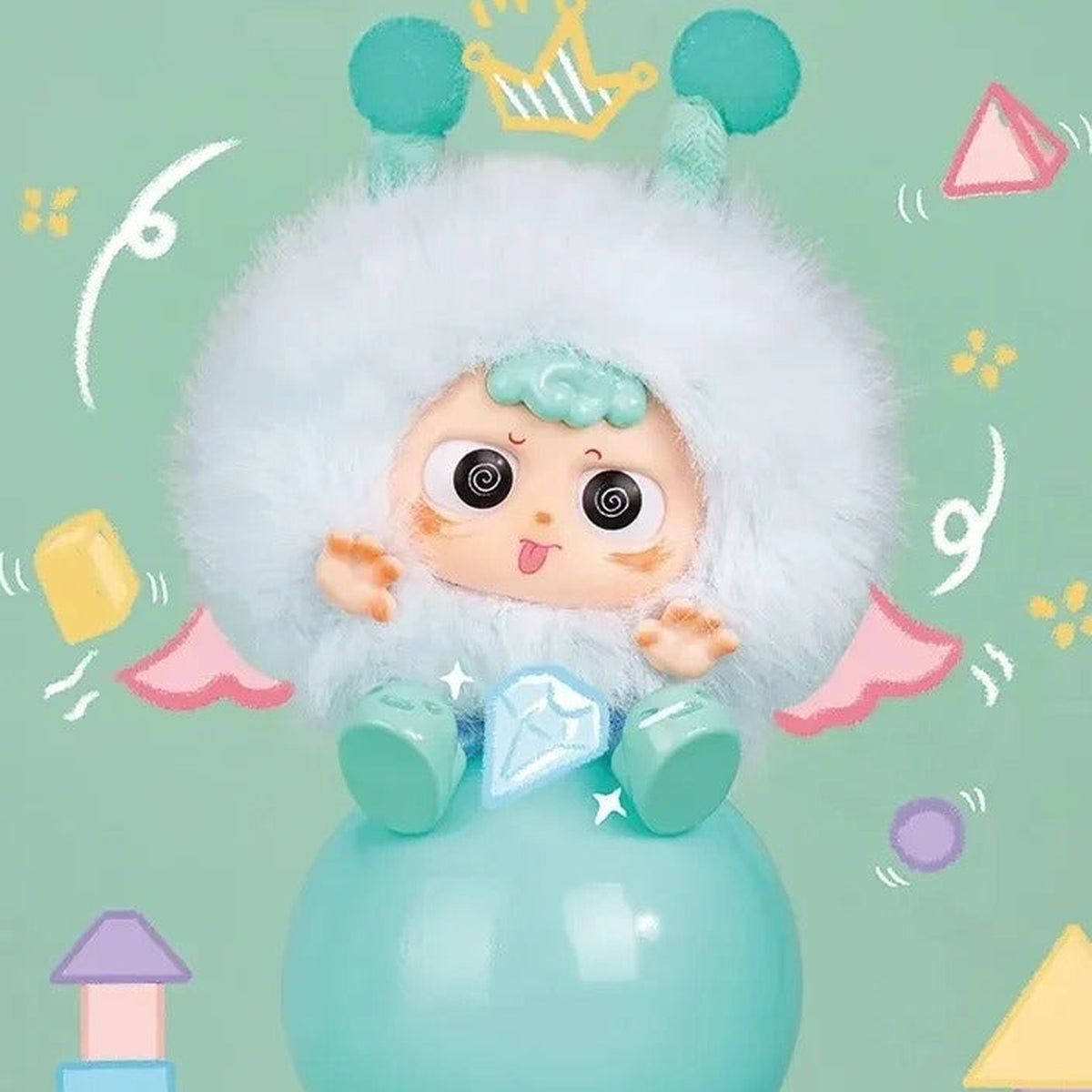 Heyme-Spookie Series Plush Blind Box - Mint Spookie plush example with round ears; illustrative series image, contents depend on selected purchase option
