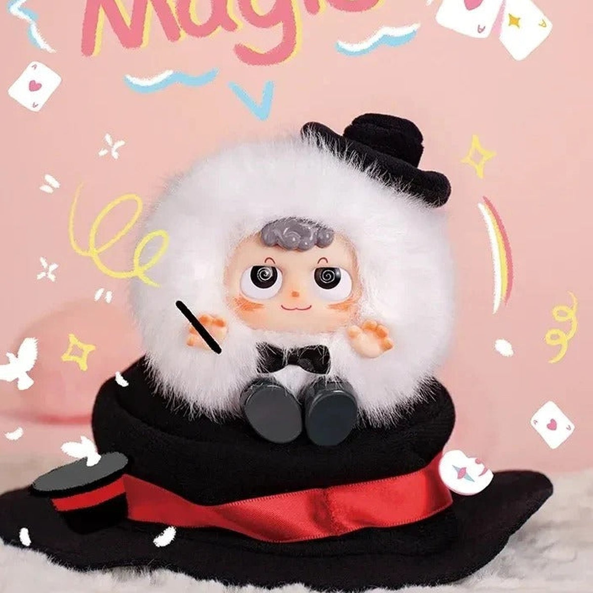 Heyme-Spookie Series Plush Blind Box - Spookie plush example with black hat and bow; illustrative series image, contents depend on selected purchase option