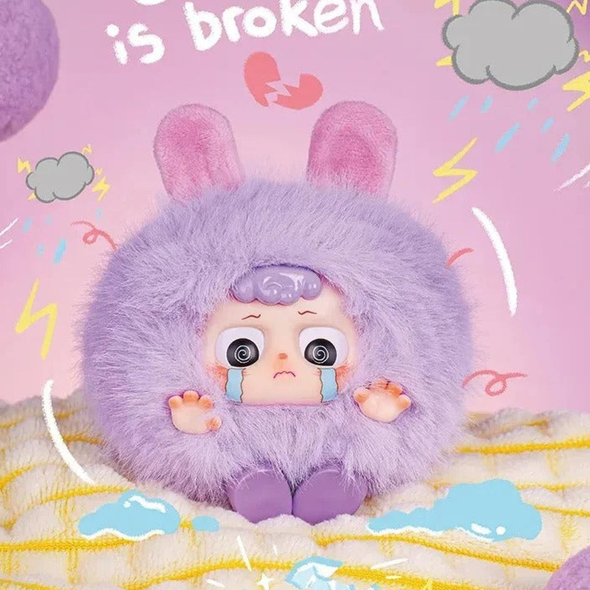 Heyme-Spookie Series Plush Blind Box - Purple Spookie plush example with long ears; illustrative series image, contents depend on selected purchase option