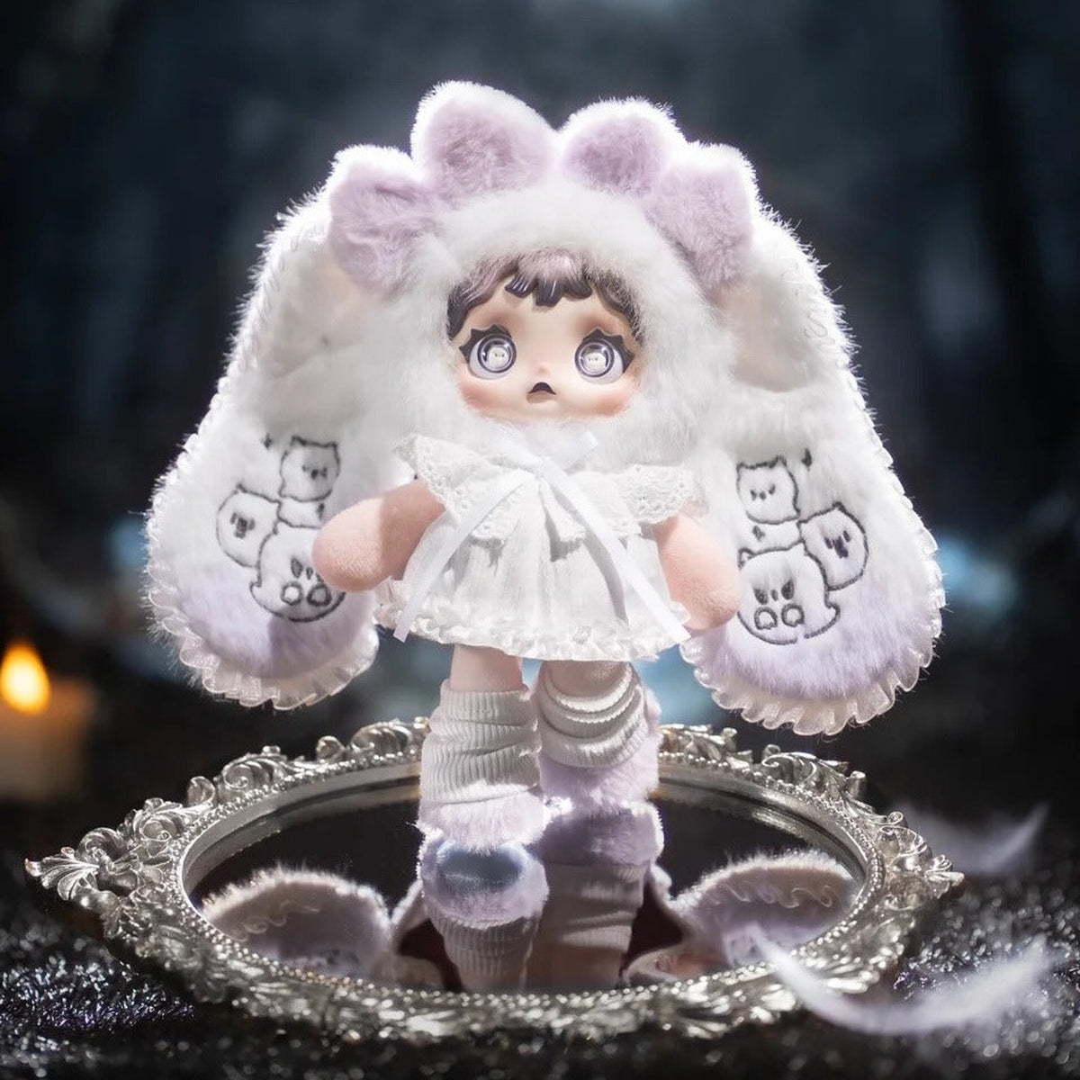 Heymi Witch's Game Series Plush Pendant Blind Box - Complete white Heymi Witchs Game plush pendant body example; random design not guaranteed