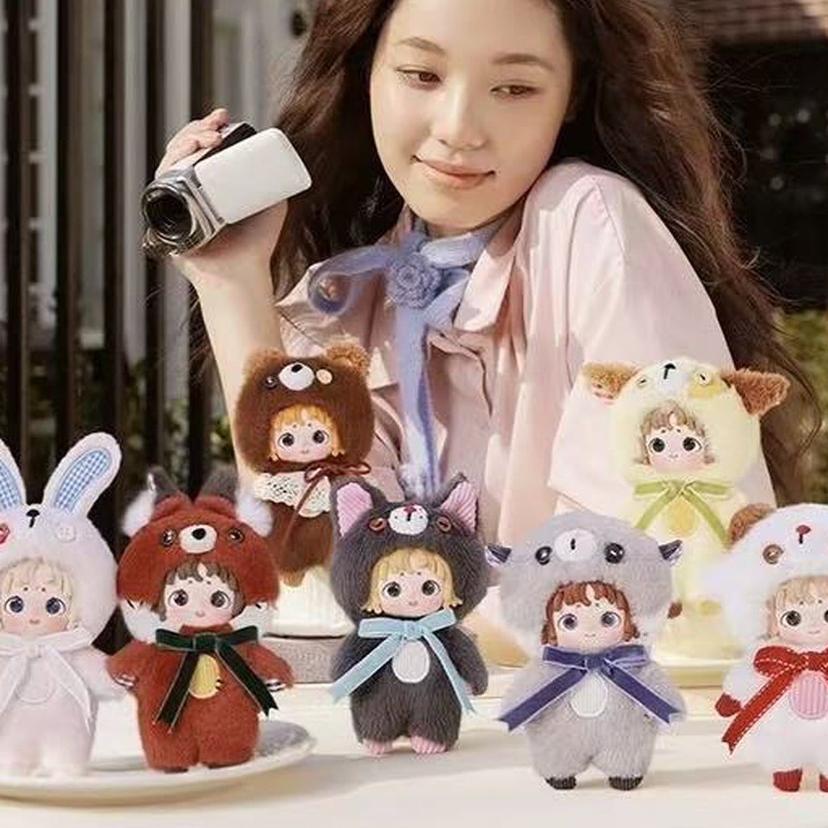 HEYONE The Stitched Dreamtime Series Vinyl Plush Pendant Blind Box - Series group with complete central plush examples; random design not guaranteed