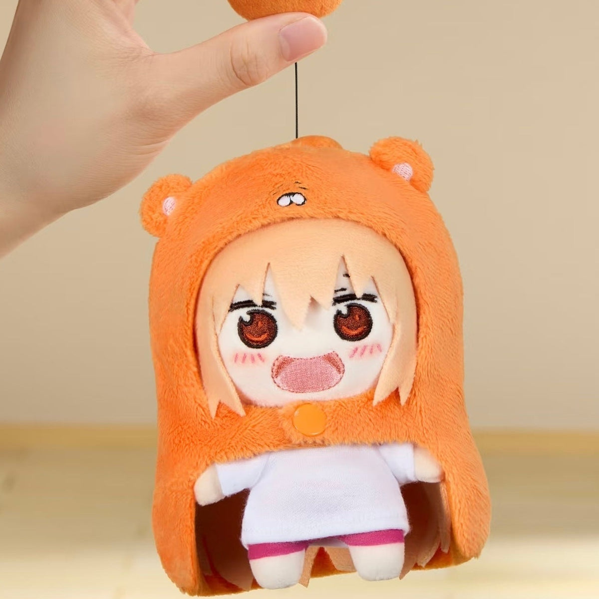 Himouto! Umaru-chan Daily Life Series Plush Pendant Blind Box - Complete Umaru plush pendant body example with hanging cord; random design not guaranteed