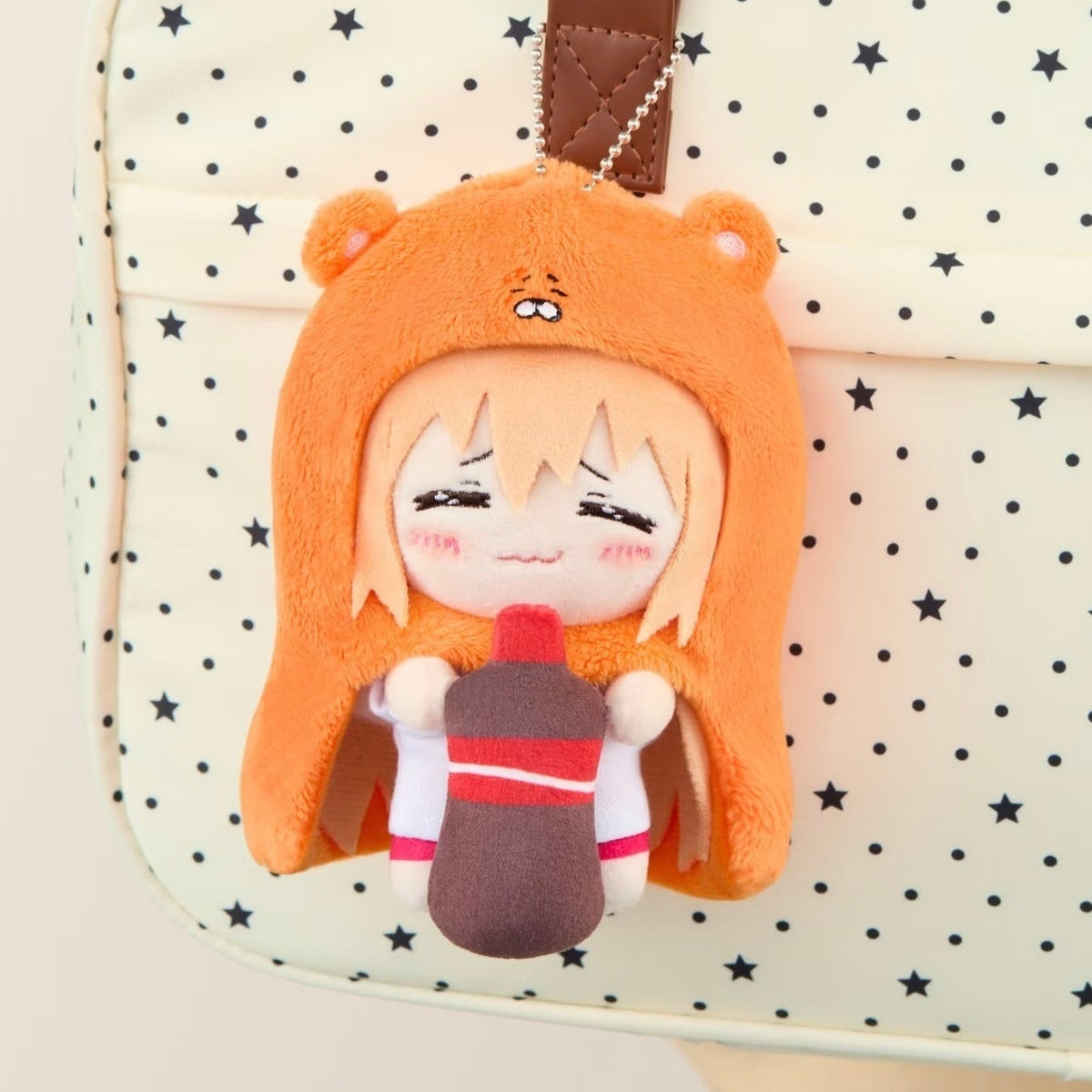 Himouto! Umaru-chan Daily Life Series Plush Pendant Blind Box - Complete Umaru plush pendant body example attached to bag; random design not guaranteed