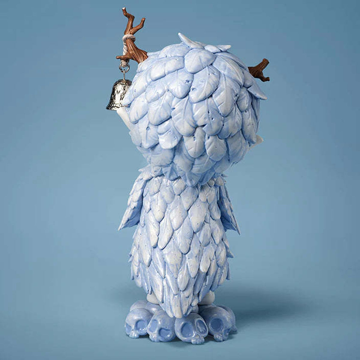 HIRONO Ceramic Feather Figurine - rear view