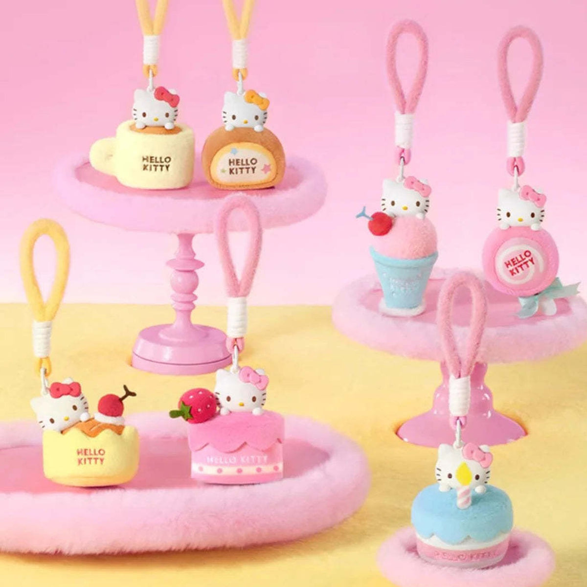 HK Sweet Workshop Plush Aromatherapy Dolls, Blind Box - Series overview showing complete lower plush pendant examples; random design not guaranteed