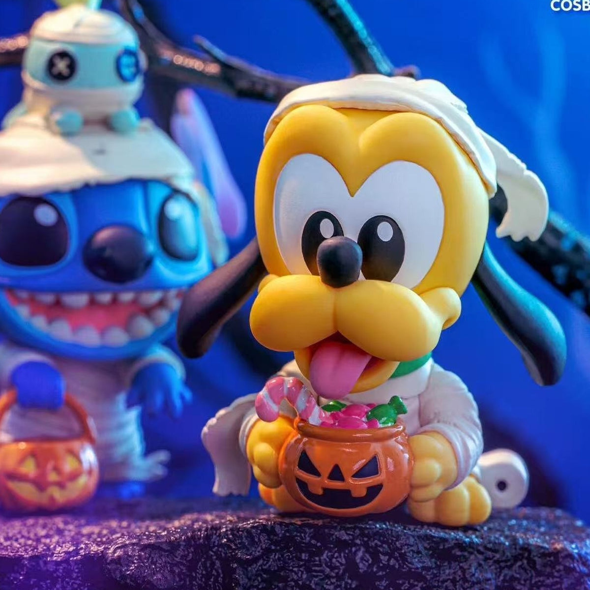 Hot Toys x COSBI DlSNEY Pumpkin Party Series Figures, Blind Box — Pumpkin-holding dog figure example; series example, not guaranteed selection
